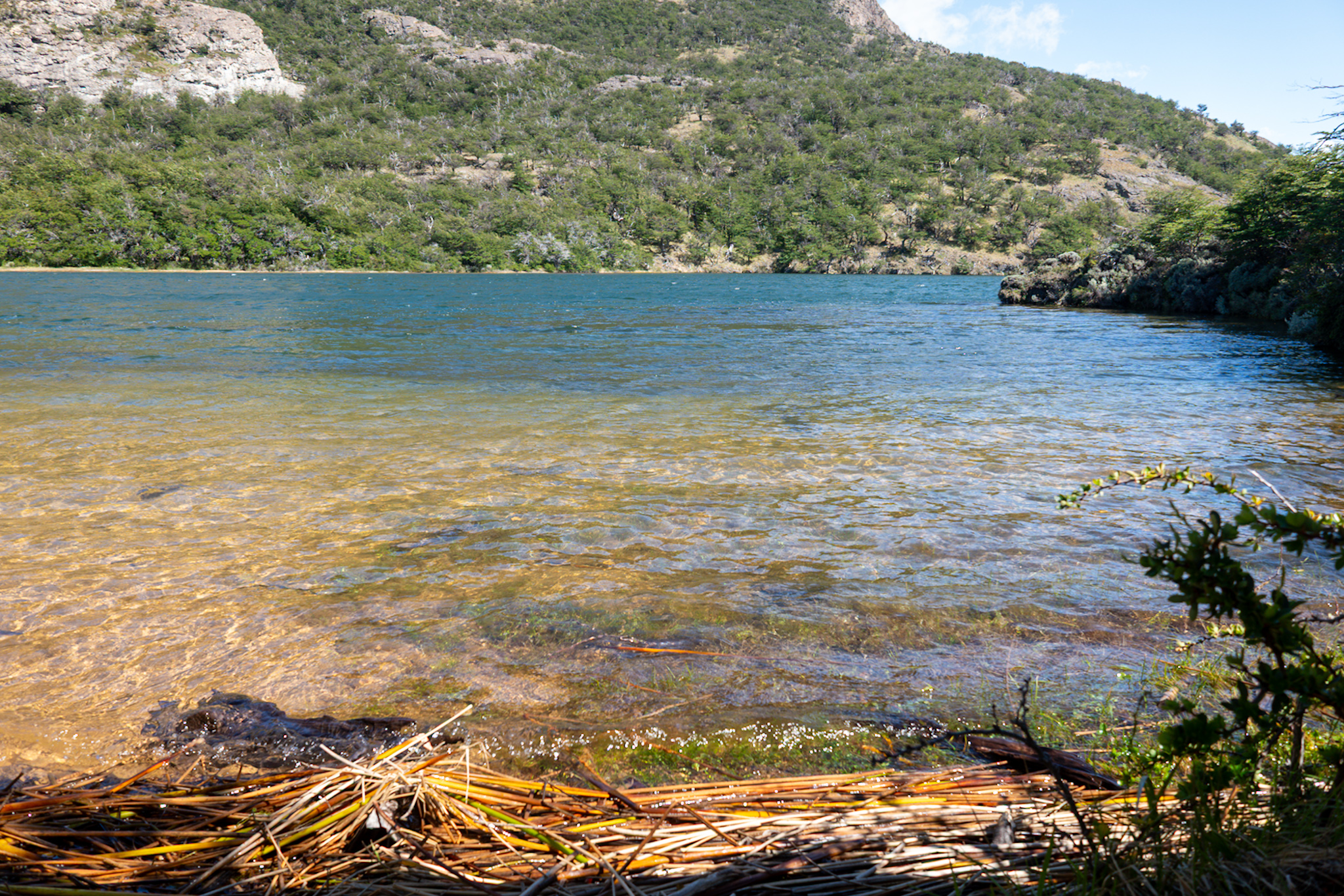 Blue waters and sunken sahara sands